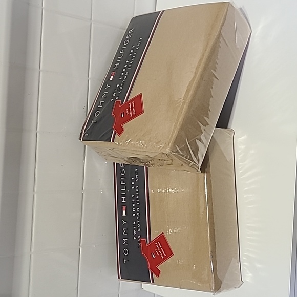 Tommy Hilfiger 100% Cotton Jersey Knit Twin Sheet Set Kids teens unisex grandma - Picture 9 of 9